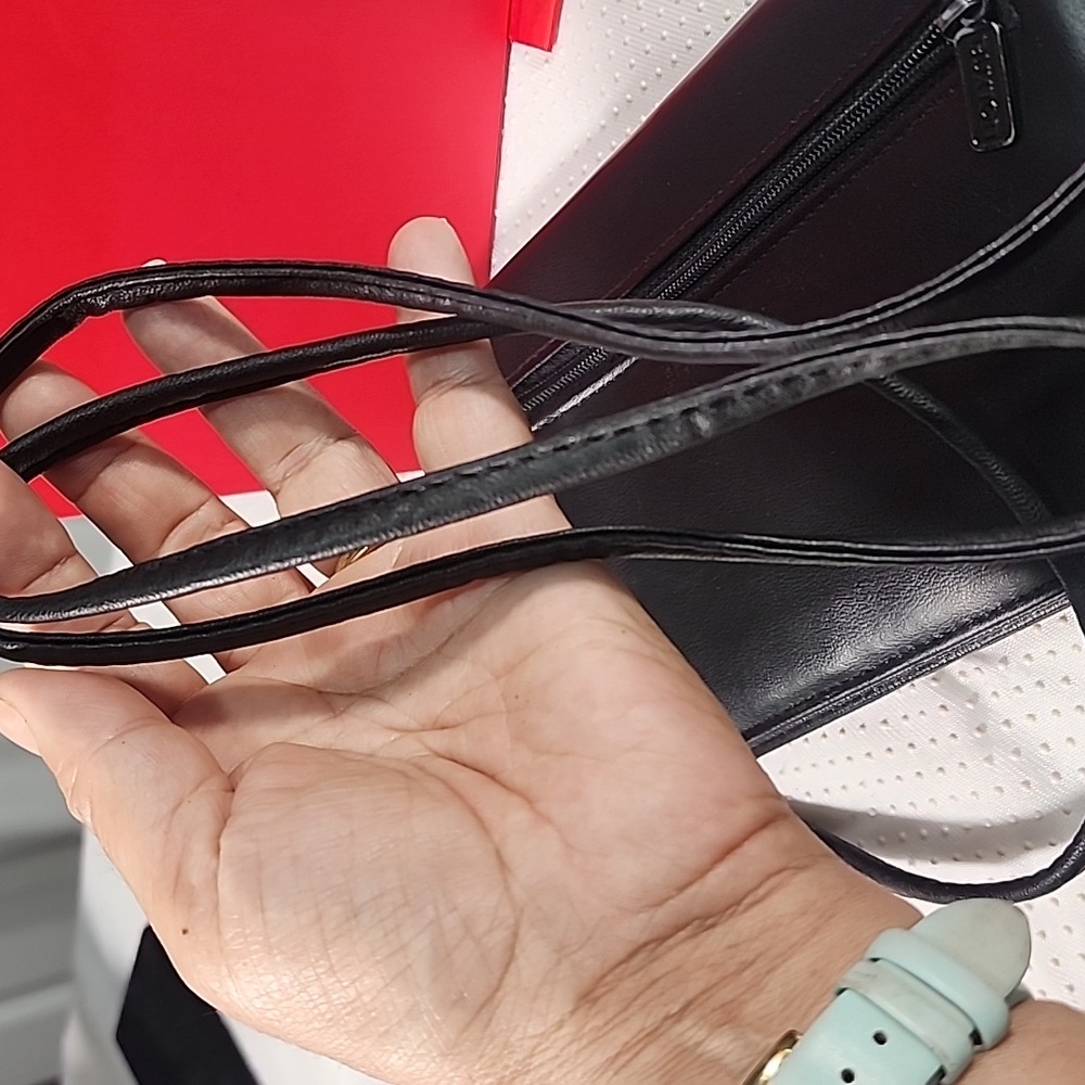 Buxton Black Vegan Leather Crossbody Bag/ Wristlet - Picture 13 of 13